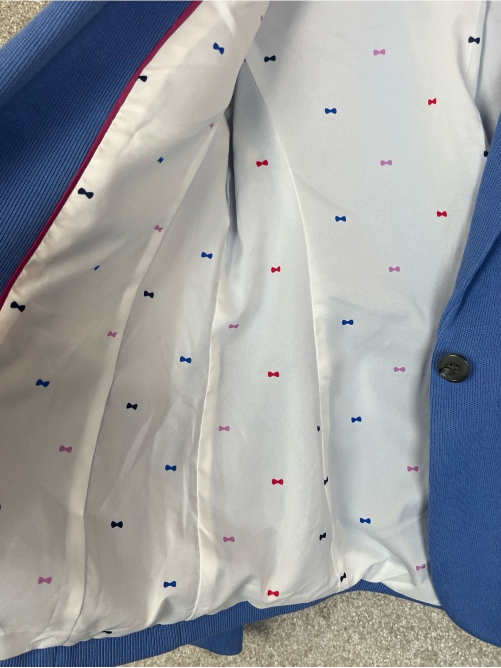 Talbots Jacket Womens 2 Blue Aberdeen Button Front Lined Blazer Pockets- 5232 - Picture 13 of 14